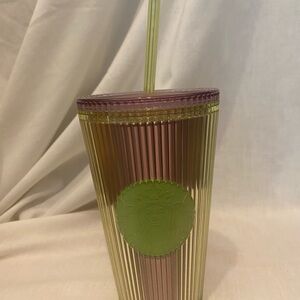 Starbucks Grande Iridescent Green and Purple Tumbler